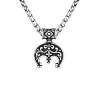 unisex Nordic Retro Iris flower necklace for men and women Medieval amulet Viking rune pendant fleur de lis Celtic knot jewelry Jewelry Accessories