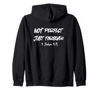 Unisex "NOT PERFECT JUST FORGIVEN Zip Hoodie