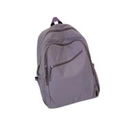 Unisex Nylon Outdoor Sports Backpack,Purple | Solid Color Ultra-light Rucksack, Air Cushion Strap Backpack Fits 14 Inch Laptop