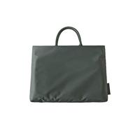 Unisex office bag, waterproof computer bag, multi-layer design handbag, suitable for laptop tablet mobile phone storage (Dark Green, Large)