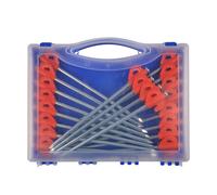 Regatta Rock Pegs Stake Pack 20 cm x 20 pcs Silver Grey Orange