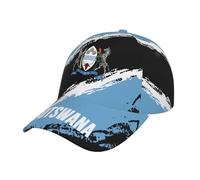 Unisex Outdoor Cap Botswana Flag Outdoor Cap Lightweight School Cap Durable Baseball Cap for Running Hiking Training