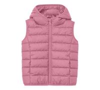 Unisex Outdoor Hooded Gilet with Light Insulation - Water-Repellent Child s.Oliver Rose 4 years