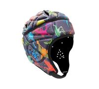 Unisex Padded Rugby Headguard Full Covering Scrum Cap Soft Goalkeeper Headgear Anti-Collision Safety Helmet Football Head Protection Hat for MMA, Rugby, Martial Art (Multicolor-2, M for kids 6-11 Yrs)