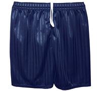 Unisex PE Shorts Boys Girls Kids Children Adults Back to School Uniform Shadow Stripe Sports Gym Football Games P.E. Pull Up Short(1 Pack Navy Blue, 3-4 Years)