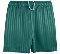 Unisex PE Shorts Boys Girls Kids Children Adults Back to School Uniform Shadow Stripe Sports Gym Football Games P.E. Pull Up Short(1 Pack Green, 4-5 Years)