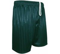 Unisex PE Shorts Kids Boys Girls Adults School Uniform Sports Gym Football Games Shadow Stripe Elastic Waist Pull Up P.E. Shorts for Boys Girls Children- (Green 3-4 Year)