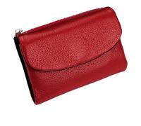 Unisex Pebble Leather Wallet, 5.3In Short Genuine Leather Coin Card Holder, Small Wallets for Women, with Credit Card Holder Can Hold Coins, Id Cards (H2)