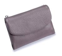 Unisex Pebble Leather Wallet, Short Genuine Leather Coin and Card Wallet, Small Wallets for Women, Suitable for Coins and Cards (#12)