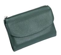 Unisex Pebble Leather Wallet, Short Genuine Leather Purse for Coins and Cards, Small Wallets for Women, 5.3In Short Genuine Coin Card Holder, Wallets for Men and Women (H)