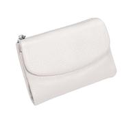 Unisex Pebble Leather Wallet, Small Full Grain Coin Purse with Credit Card Holder, Cash Slot, Multicolor Genuine Leather Short Wallets for Women & Men, 5.3in Clutch Organizer (P)