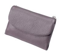 Unisex Pebble Leather Wallet,Wallets for Women,Genuine Leather Coin Purse,with Credit Card Holder, Coin Holder and Cash Slots,Wallets for Men and Women (Purple-1)