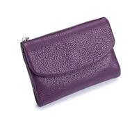 Unisex Pebble Real Leather RFID Wallet, Unisex Pebble Leather Wallet, Zipper Wallets for Men, Short GenuineLeather Purse for Coins and Cards, Small Compact Bifold Pocket Purse (One-13)