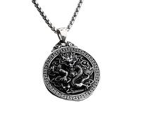 unisex Personalized Domineering Fashionable Oriental Flying Dragon Creative Relief Round Brand Men's Pendant Jewelry gifts