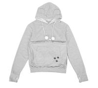 Unisex Pet Pouch Hoodie with Front Pocket Xl Polyester