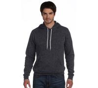 Unisex Poly-Cotton Fleece Pullover Hoodie DK GRAY HEATHER M