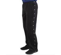Unisex Post Surgery Tearaway Sweatpants - Black XXL