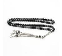 Unisex Prayer Beads 99 Hematite Stones Lightweight Religious Jewelry for Men and Women Comfortable Muslims Prayer Beads Hematite Accessory