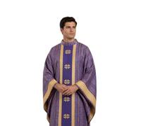 Unisex Priest Celebrant Chasuble Catholic Church Father Mass Vestments Robe 8u29
