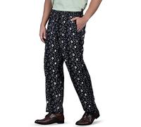 Unisex Printed 100% Cotton Men Women Chef Cook Pants Trouser with Draw String for Food Service, Bakers and Culinary Professional (Medium, Floral Restaurant Print)
