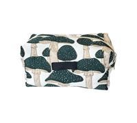 Unisex Printed Makeup Bag with Multiple Compartments and Vibrant Colors Cosmetic Bag Fit Different Season Outfits Mushroom Makeup Unisex Toiletry Cosmetics Case Large Capacity Case Trendy Printed