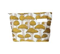 Unisex Printed Makeup Bag with Multiple Compartments and Vibrant Colors Cosmetic Bag Fit Different Season Outfits Mushroom Makeup Unisex Toiletry Cosmetics Case Large Capacity Case Trendy Printed