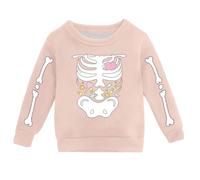Unisex Pumpkin Spice Hoodie - Cozy Crewneck Pullover Sweatshirt, Cute Autumn Graphic Pink