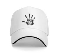 Unisex Pure Cotton Breathable Pushead Scary Hand Baseball Cap for Men and Women Baseball Cap with Punk Horror Skull Design Sandwich Maker Adjustable Travel Gift Fashion Gift