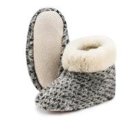 Unisex Pure Sheep Warm Wool Slippers Boots Sheepskin ole (7 UK, Cloud)