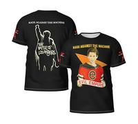 Unisex Rage *Against Rock Band The*Machine T-Shirts Crewneck Tees Short Sleeve Cool Regular Fit, Fashionable Prints, Ideal Summer Casual Tops, S to 3XL
