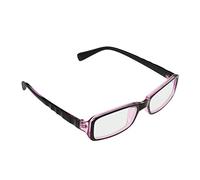 Unisex Rectangular Plain Glasses Women Men Reading Glasses Classical Plastic Wave Full Frame Eyeglasses Clear Lens Anti Radiation Nerd Eyekepper Computer Eyewear Protect Horn Rimmed Spectacles+ Case