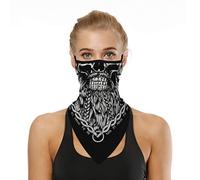 Unisex Reusable Fabric Protective Dust Cover Breathable Adjustable Face Scarf Cloth Washable Bandana Neck Sun Protection 50+ UV Protective Cover for Face Neck Anti-dust Cover for Outdoor Activities