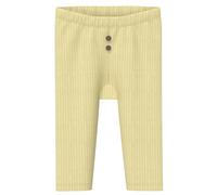 Unisex Ribbed Ankle-Length Leggings with Decorative Button for Babies s.Oliver Jaune 6 monthes