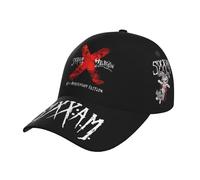 Unisex Rock Band A.M. Sixx Baseball Cap Full-Coverage Printed Stylish Curved Brim Cap All-Season Essential for Every Adventure Casual and Versatile Multicoloured One Size