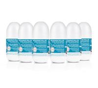 Unisex Roll-On Deodorant Pack of 6 - 48h Long Lasting Protection, Alcohol-Free & Skin Friendly for Sensitive Skin - Robust Plastic Housing, Gentle Deodorant Cream for Men and Women (Pack of 6) (Fresh)