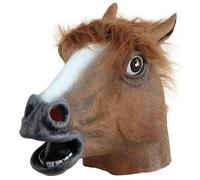 Unisex Rubber Horse Full Head Masks Fancy Dress Costume Grand National Outfit