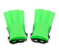 Unisex Rubber Short Swim Training Fins Adults Size 40-44 Green | Excellent Power, Non-slip Foot Support, Ergonomic Protection, for Swimmers, Flexible Blades, Adult Use