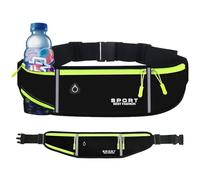 Unisex Running Belt, Waterproof Sweat-Proof Running Pouch with Adjustable Elastic Strap Large Capacity Sports Phone Waist-Pack for Women Men Walking Biking Travel Workout