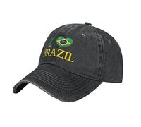 Unisex Running Hat I-Love-Brazil Snapback Cap Comfort Baseball Cap Adjustable Outdoor Hat for Travelling Outdoor Gym