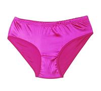 Unisex Satin Soft Comfortable Knicker red White Pink Blue for Men and Women by Divas (UK 18-20, Cerise Pink)