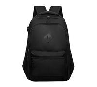 Unisex School Backpack, Classic Book Bag, School Bag for Adults and Teenagers with Connection for High School, College, Office, Work, Travel #NAME? (Black, One Size)