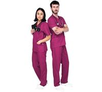Unisex Scrubs Uniforms Set- Medical Uniforms & Scrubs, Soft and Comfortable Fit Nurse Scrubs, Breathable Fabric, Multiple Pockets, Elastic Waist, Lightweight Professional Work Wear Clothing