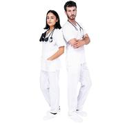 Unisex Scrubs Uniforms Set- Medical Uniforms & Scrubs, Soft And Comfortable Fit Nurse Scrubs, Breathable Fabric, Multiple Pockets, Elastic Waist, Lightweight Professional Work Wear Clothing