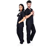 Unisex Scrubs Uniforms Set- Medical Uniforms & Scrubs, Soft And Comfortable Fit Nurse Scrubs, Breathable Fabric, Multiple Pockets, Elastic Waist, Lightweight Professional Work Wear Clothing