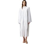 Unisex Shiny Graduation Gown Choir Robe for Church for Baptism Confirmation Choir Officiant or School, White, 51''(5'6"-5'8")