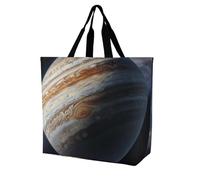 Unisex Shopping Bag Jupiter Landscape Foldable Reusable Large Shoulder Tote Grocery Bags Handbag