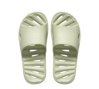 Unisex Shower Shoes,With Drainage Holes Dry Quickly Bath Slippers Non Slip Indoor Home Bedroom Pool Slides Lightweight Beach Sandals Soft Sole Open Toe House Slippers(Size: 40/41 EU,Color:Green)