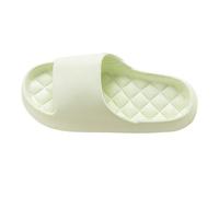 Unisex Shower Slides Cloud Slippers for Women Men Comfortable Soft Thick Sole Open Toe Quick Drying Beach Shoes Lightweight Cushioned Platform Sandals Pillow Summer Footwear Indoor Outdoor (Green, 6)