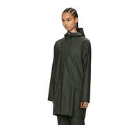 Rains Long W3 hooded jacket dark green - S