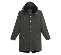 Unisex Showerproof Long Jacket with Hood Khaki